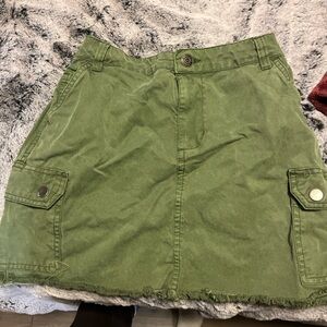 Aeropostale Green Mini Skirt with Pockets